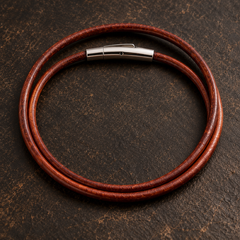 Brown 3mm leather cord