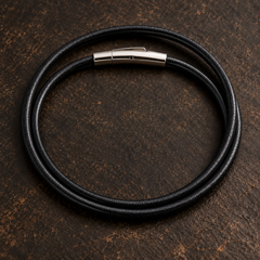Black 3mm leather cord